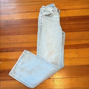 Garage Light Blue Denim Pants Wide Leg Size 23